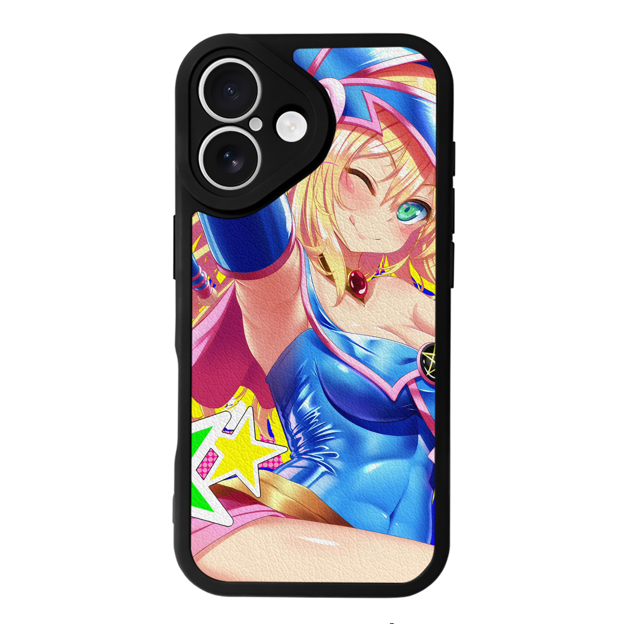 （画像用） 遊☆戯☆王 Yu-Gi-Oh! 【iPhone 16シリーズ対応】シリコンスマホケース（レザー調） 材質：シリコン